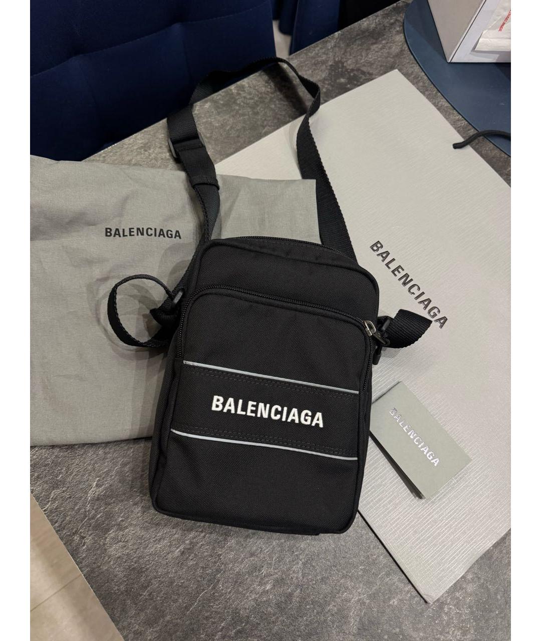 BALENCIAGA Черная сумка на плечо, фото 3