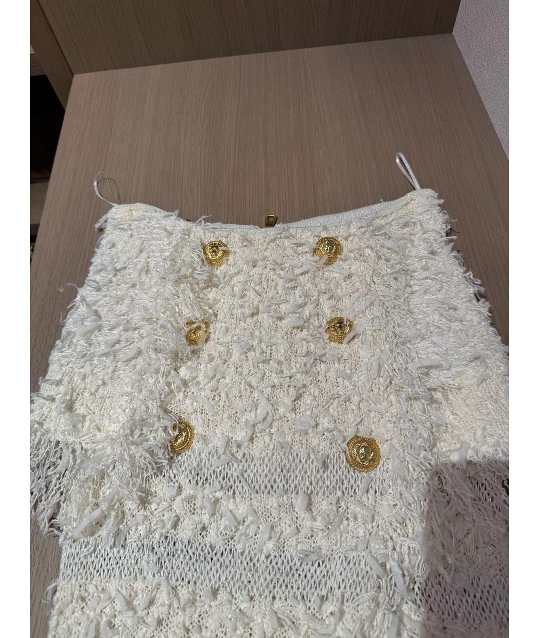 BALMAIN Бежевая юбка миди, фото 2