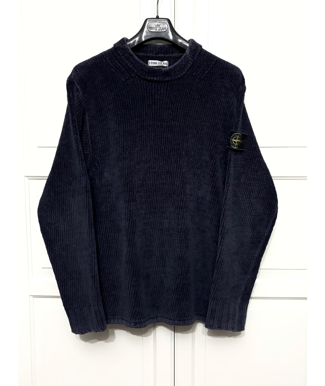 STONE ISLAND Синий хлопковый джемпер / свитер, фото 8