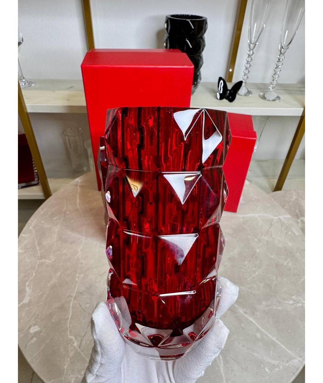 BACCARAT Красная ваза, фото 3