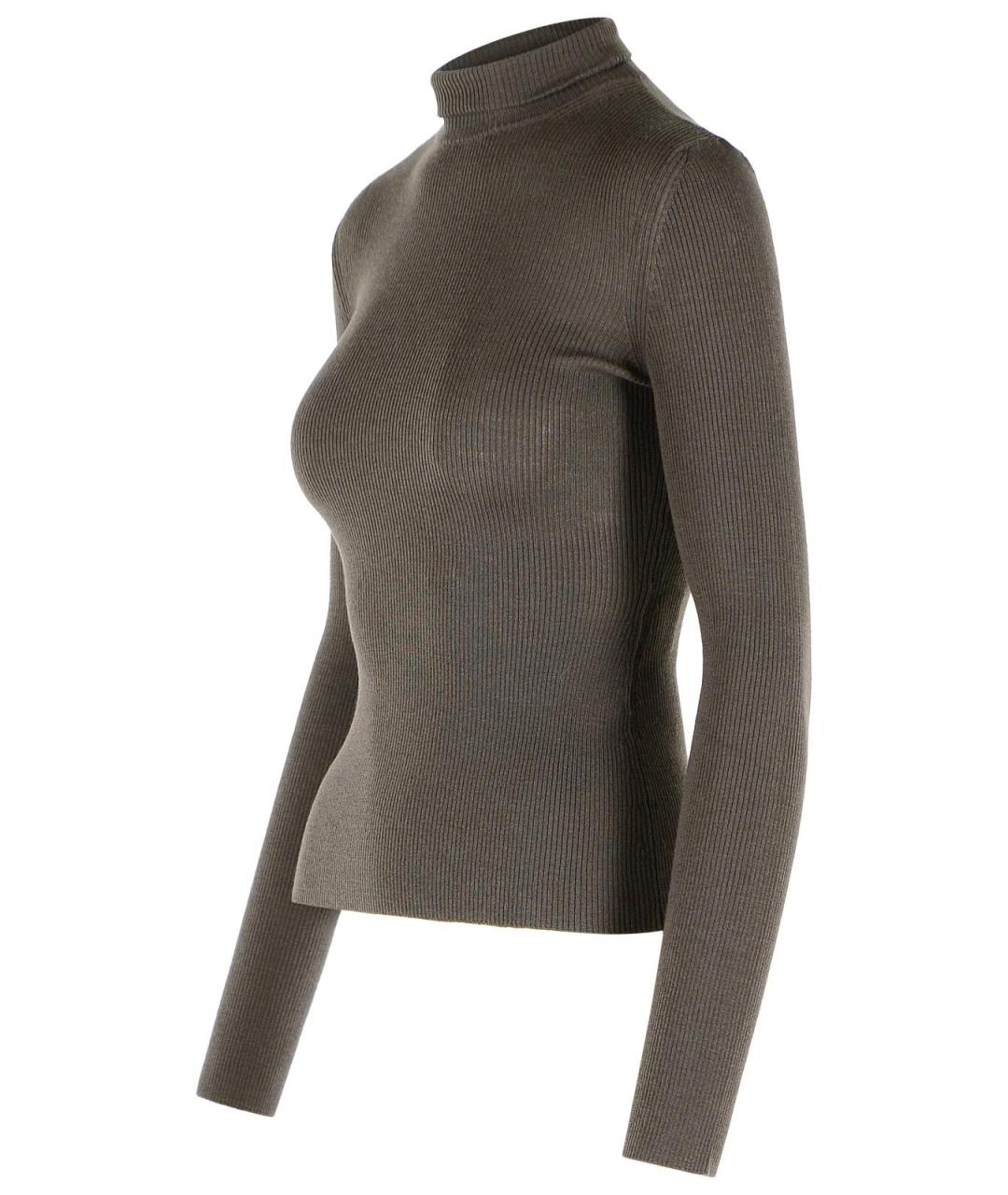 MAX MARA Коричневый шерстяной джемпер / свитер, фото 2