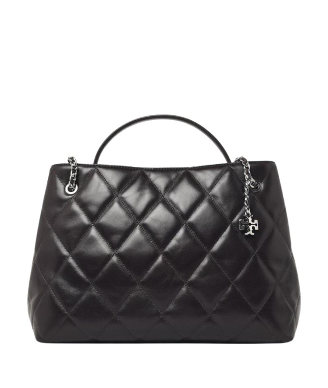 TORY BURCH Коричневая кожаная сумка тоут, фото 1