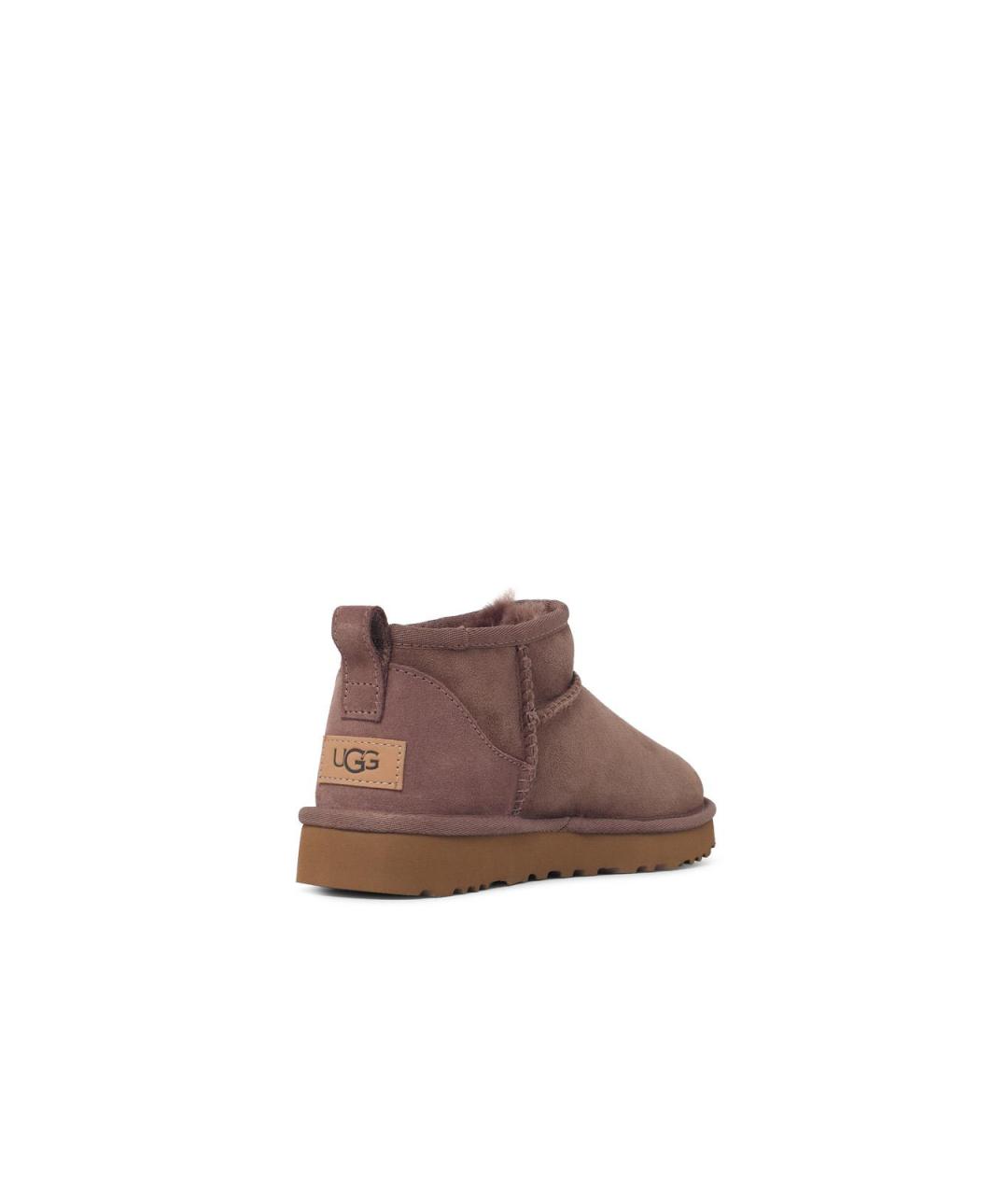 UGG Фиолетовые замшевые полусапоги, фото 3