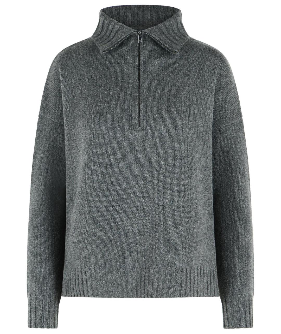 MAX MARA Серый кашемировый джемпер / свитер, фото 1