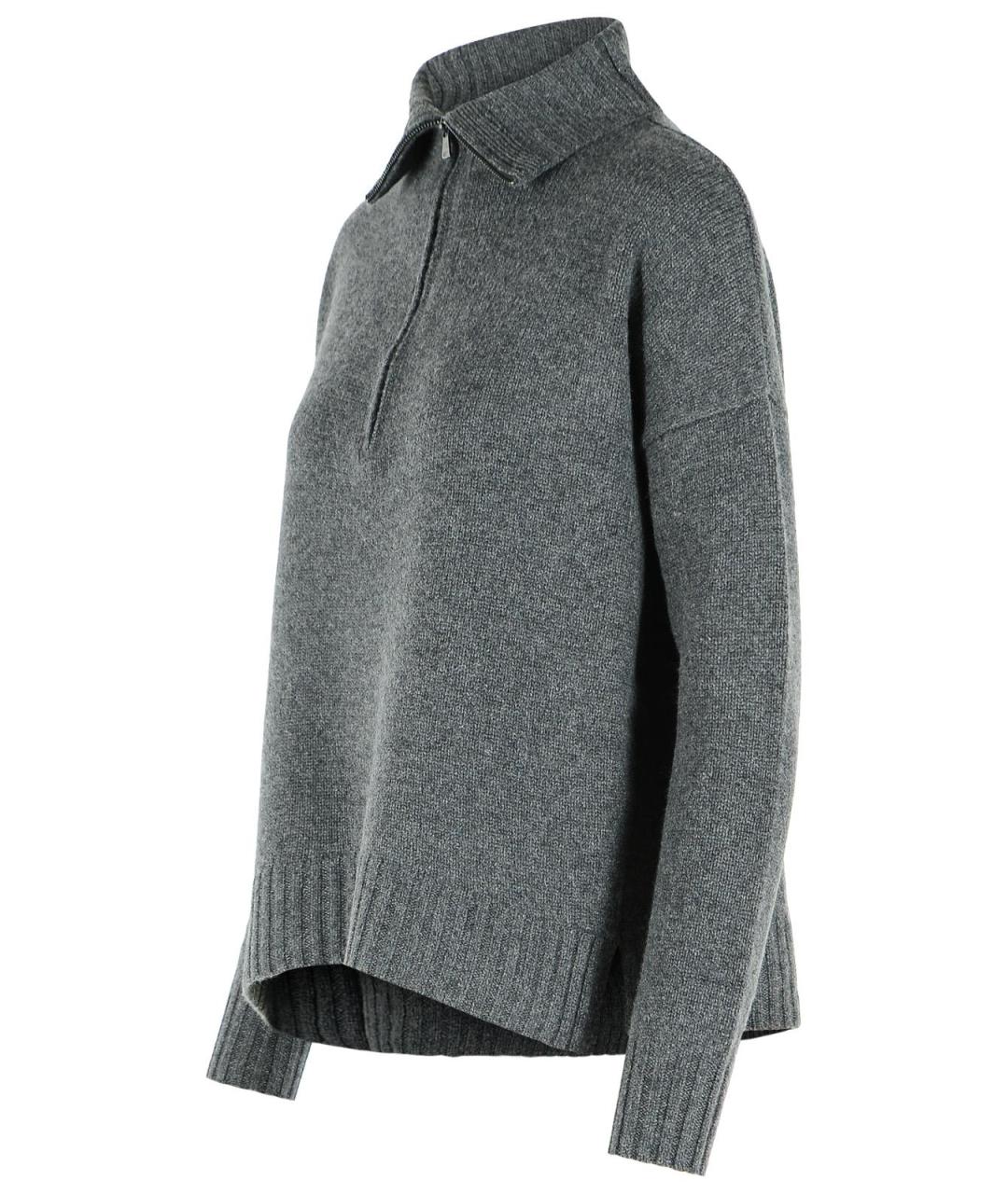 MAX MARA Серый кашемировый джемпер / свитер, фото 2