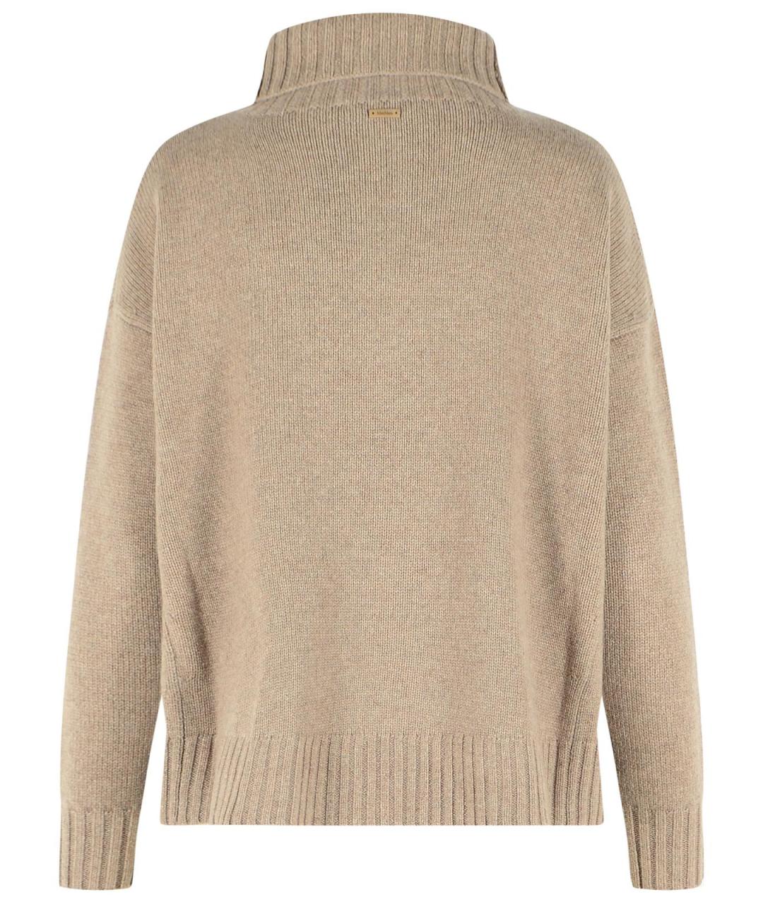 MAX MARA Бежевый кашемировый джемпер / свитер, фото 3