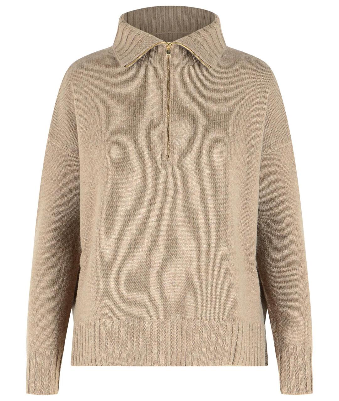 MAX MARA Бежевый кашемировый джемпер / свитер, фото 1