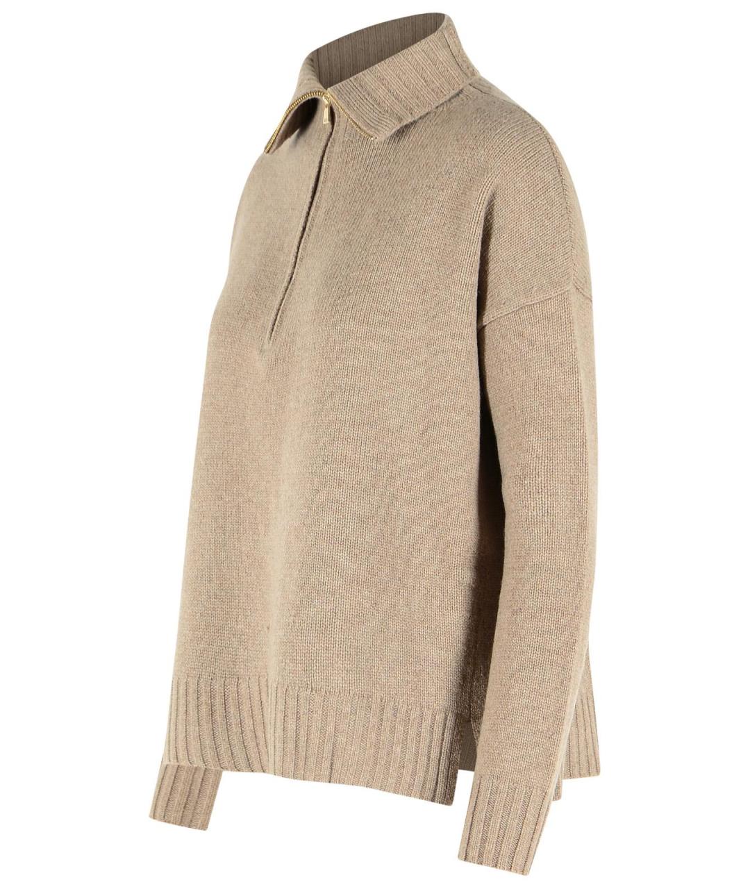MAX MARA Бежевый кашемировый джемпер / свитер, фото 2