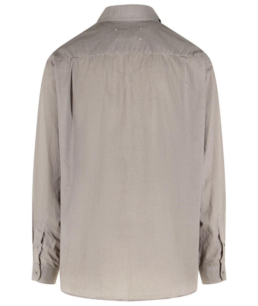 MAISON MARGIELA Бежевая хлопковая кэжуал рубашка, фото 3