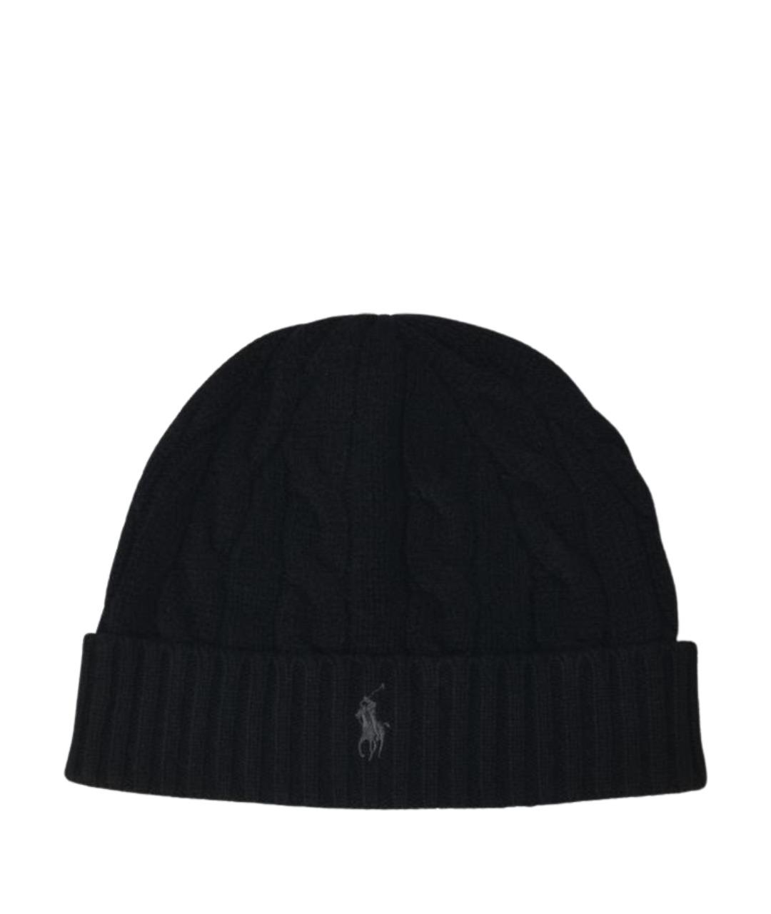 POLO RALPH LAUREN Черная шерстяная шапка, фото 1