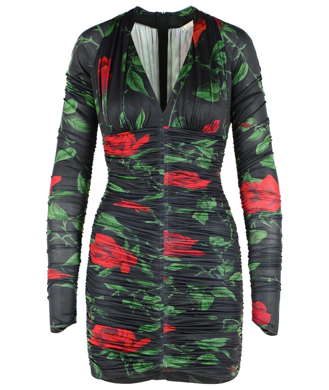 BLUMARINE Черное полиэстеровое коктейльное платье, фото 1