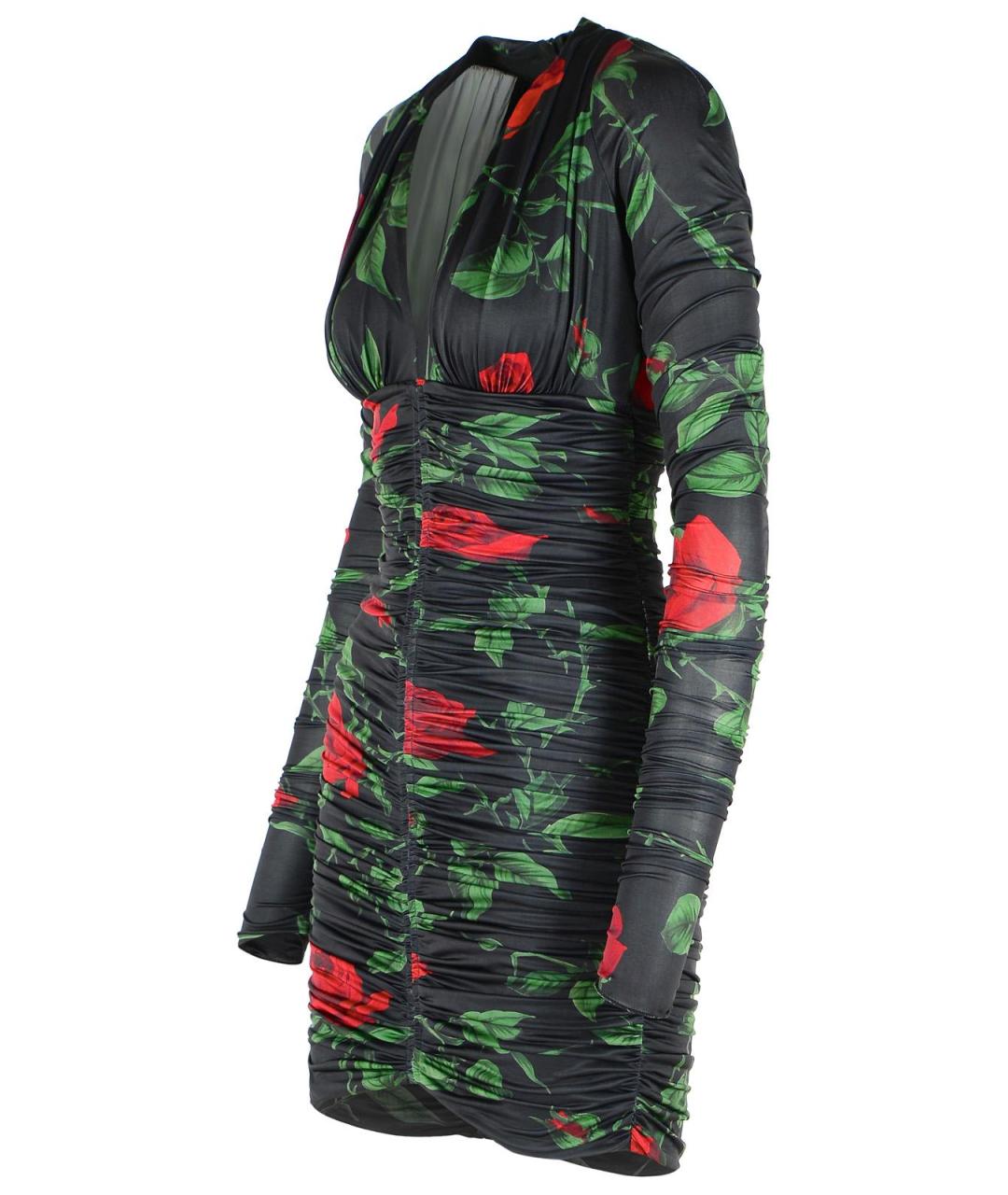 BLUMARINE Черное полиэстеровое коктейльное платье, фото 2