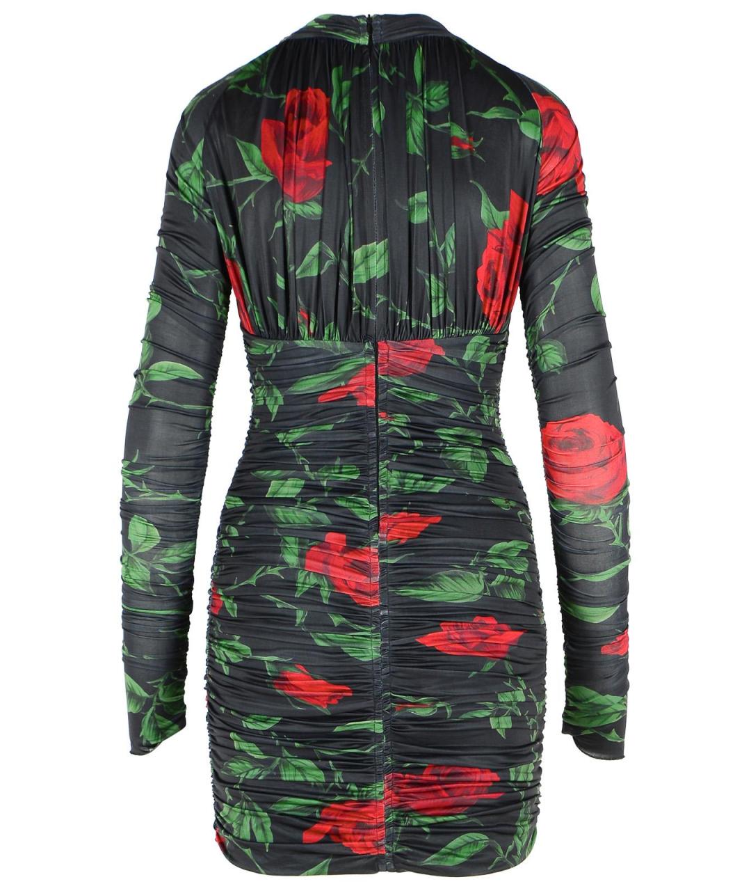 BLUMARINE Черное полиэстеровое коктейльное платье, фото 3