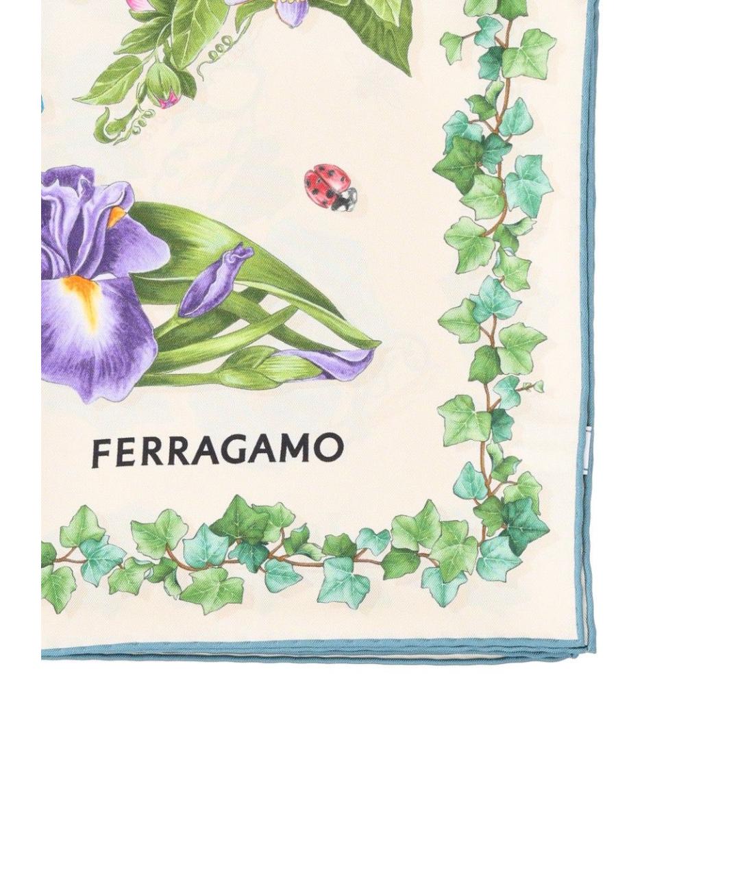 FERRAGAMO Мульти шелковый шарф, фото 2