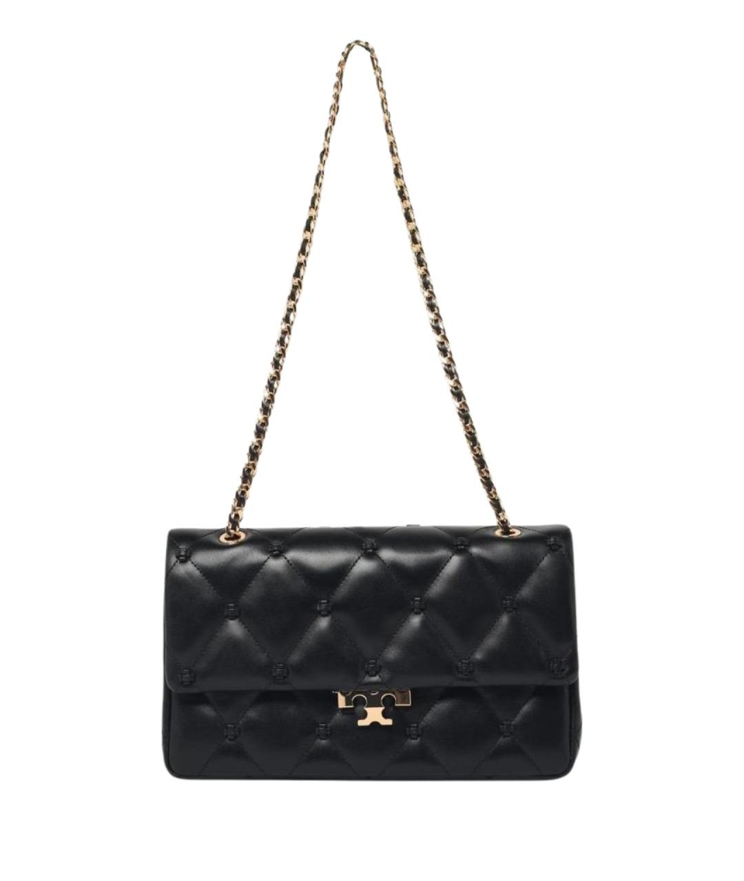 TORY BURCH Черная кожаная сумка через плечо, фото 1