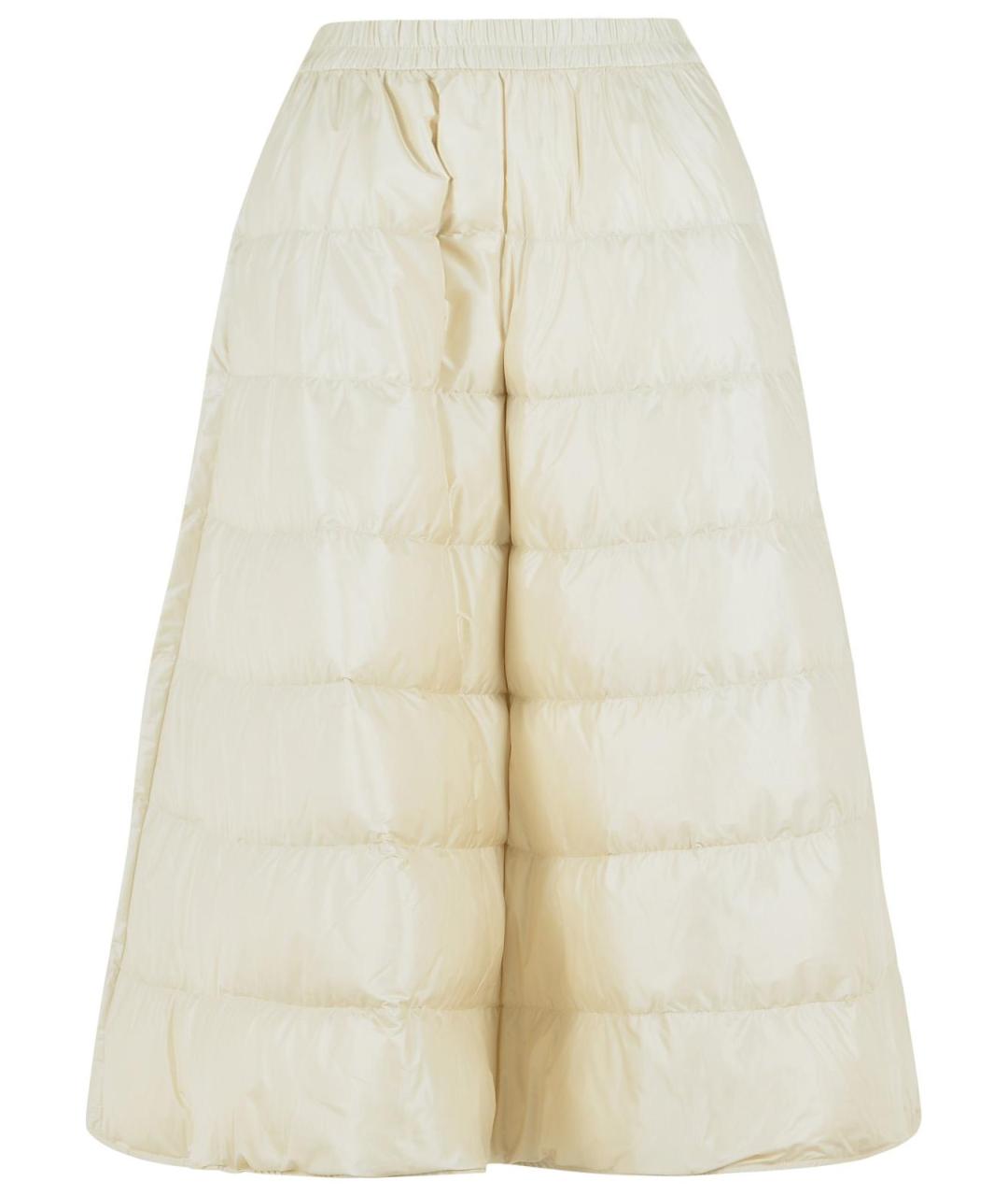 MONCLER Бежевая полиамидовая юбка миди, фото 1