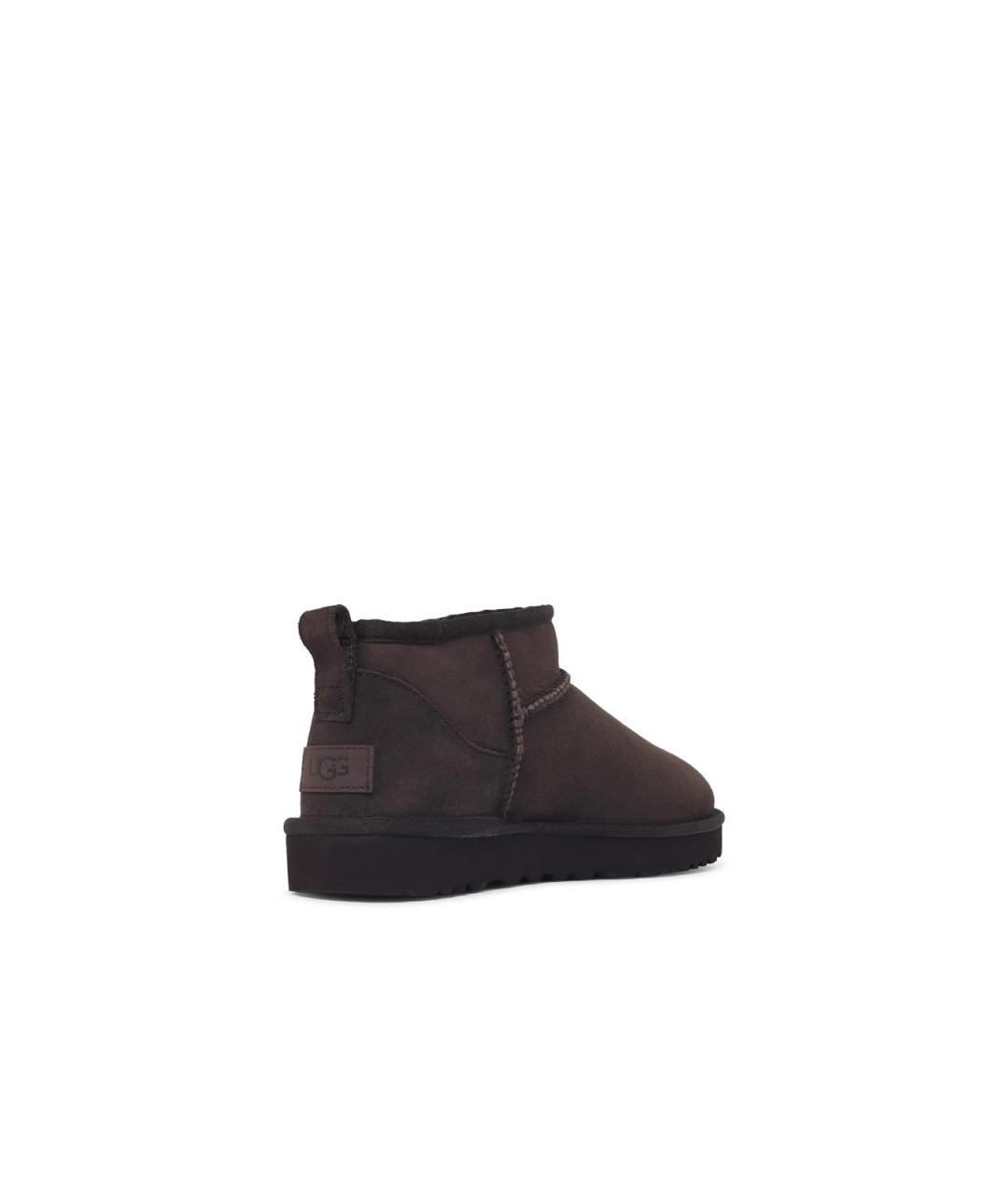 UGG Коричневые замшевые полусапоги, фото 3