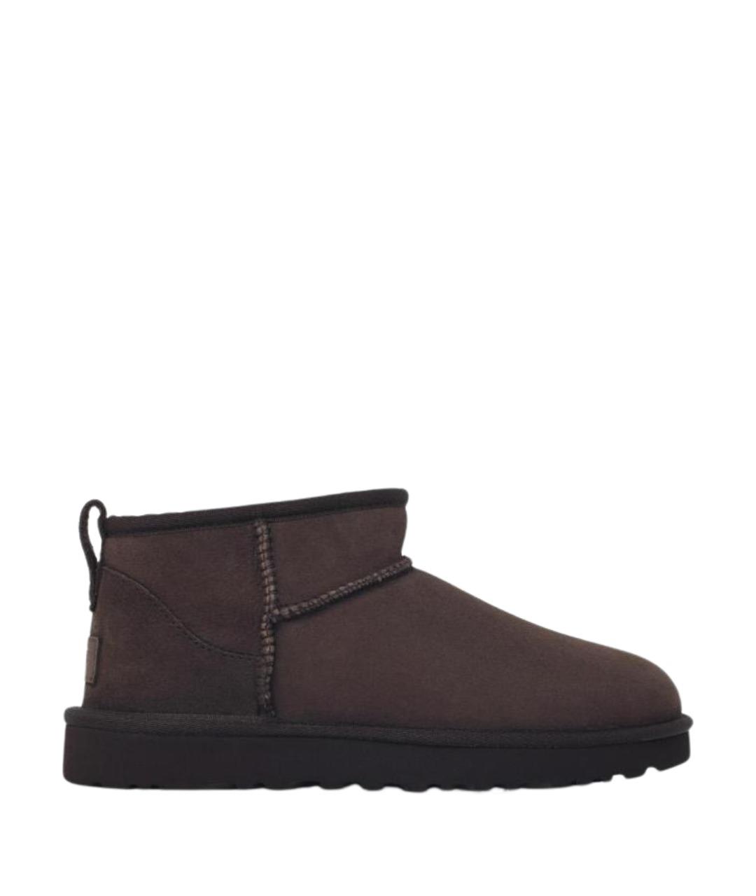 UGG Коричневые замшевые полусапоги, фото 1