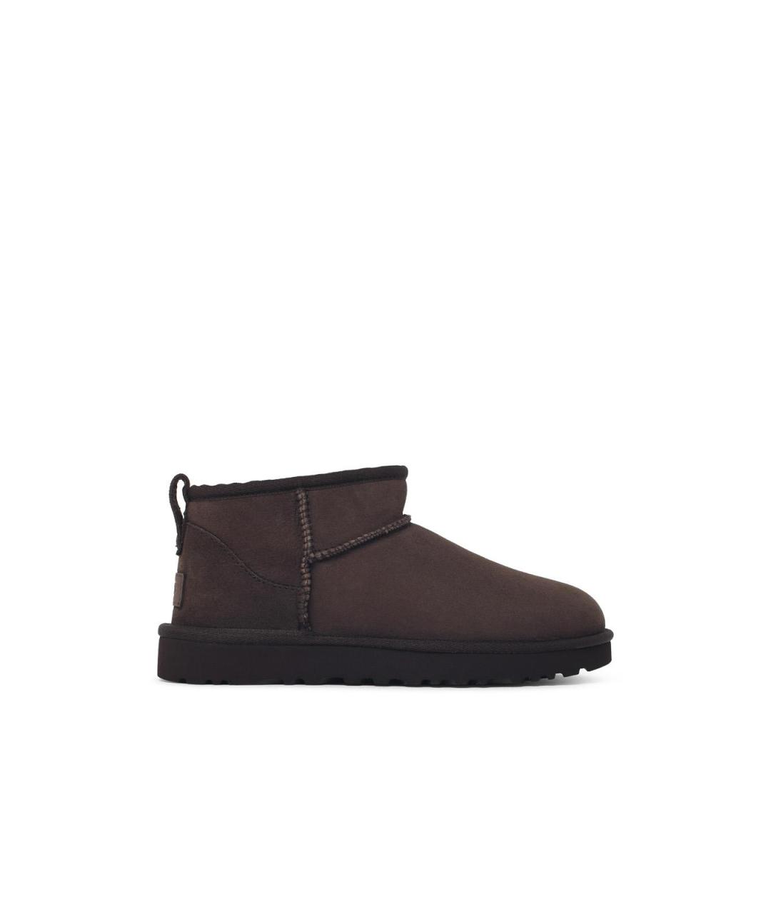 UGG Коричневые замшевые полусапоги, фото 4