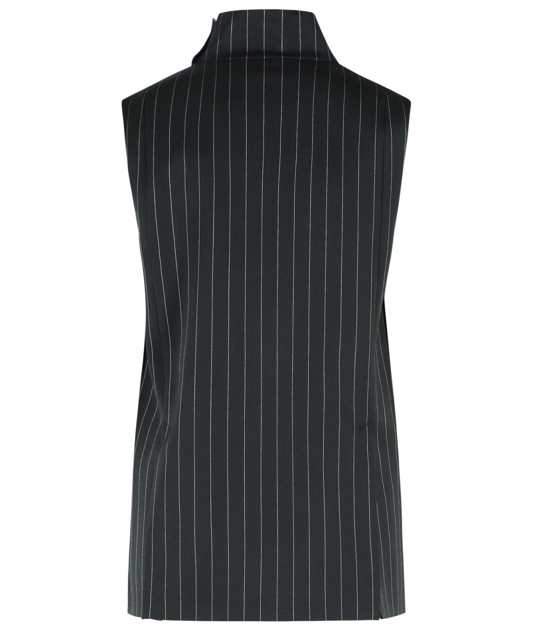 SPORTMAX Черная шерстяная блузы, фото 3