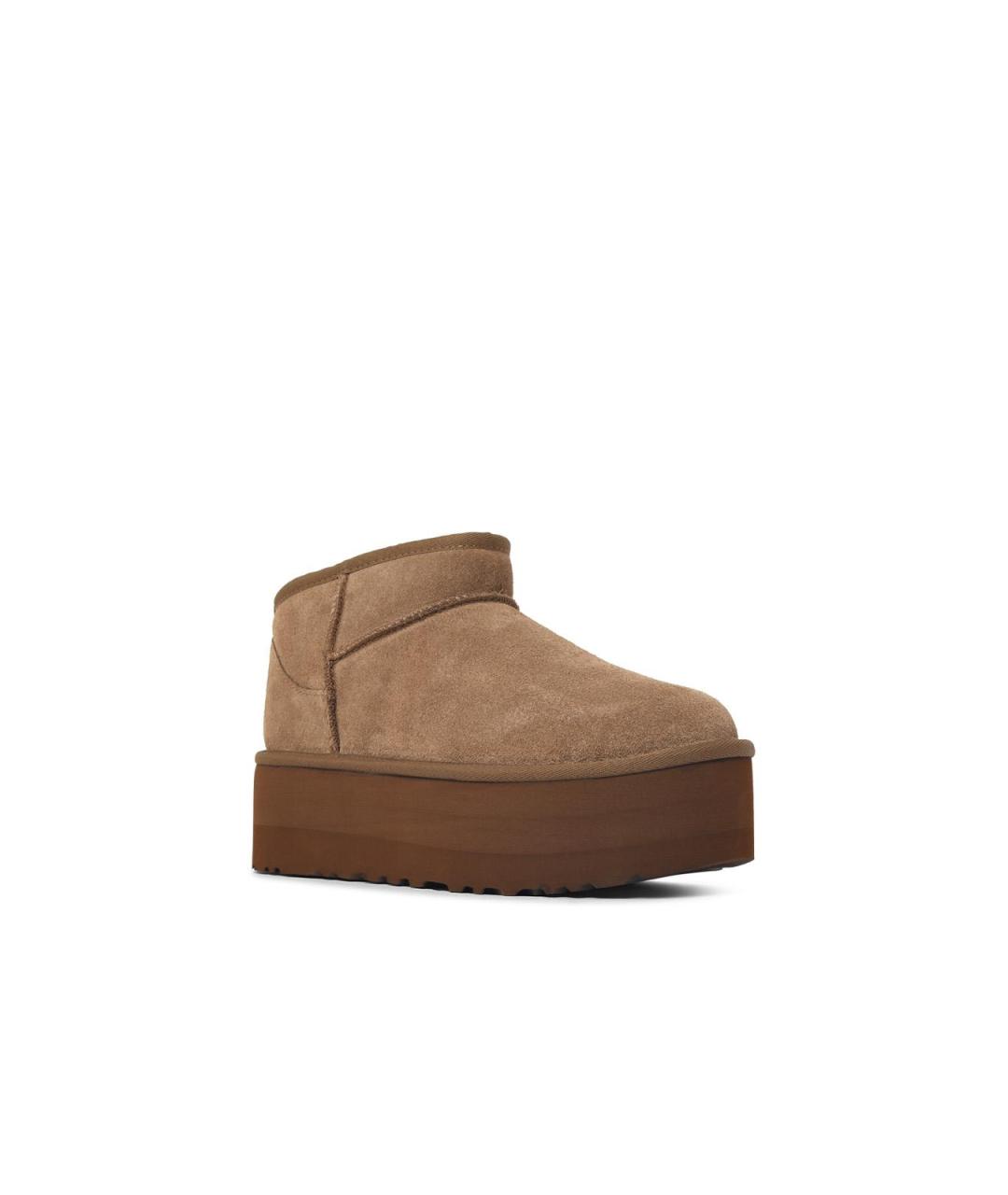 UGG Коричневые замшевые полусапоги, фото 2
