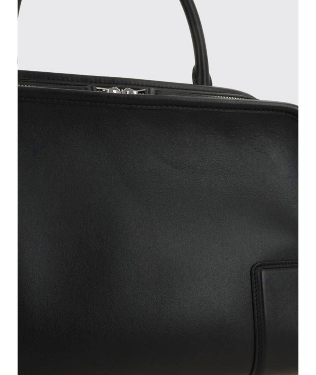 LOEWE Черная кожаная сумка тоут, фото 4