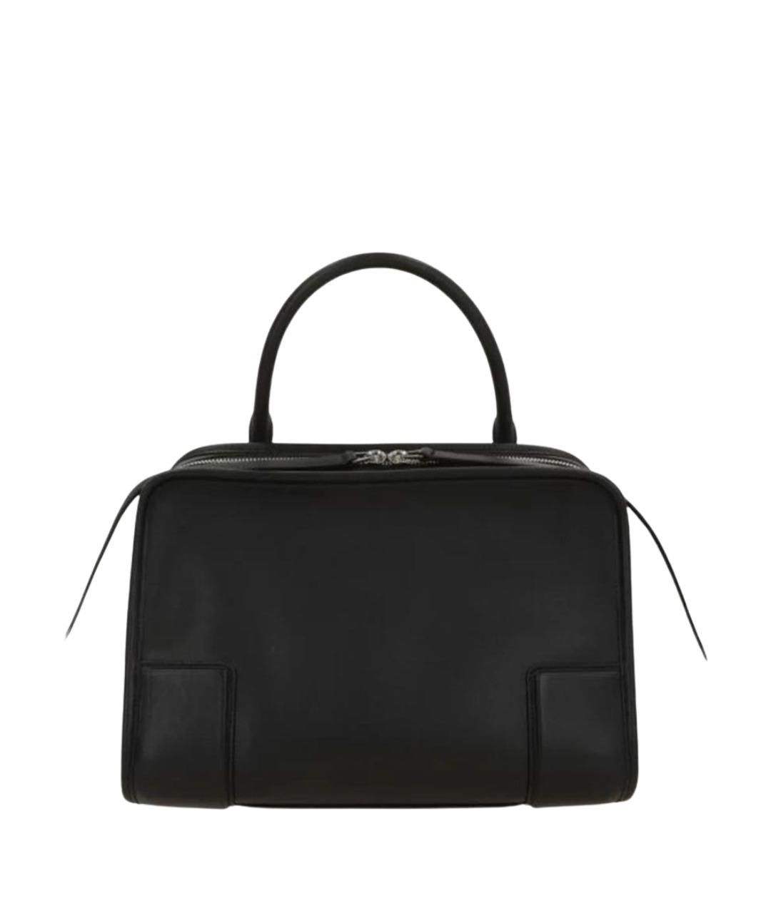 LOEWE Черная кожаная сумка тоут, фото 1