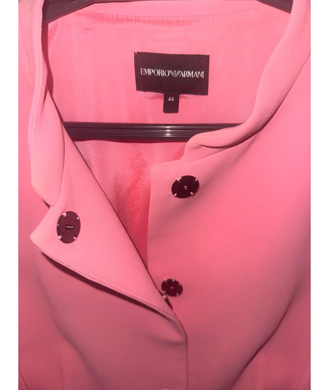 EMPORIO ARMANI Розовый хлопковый жакет/пиджак, фото 3