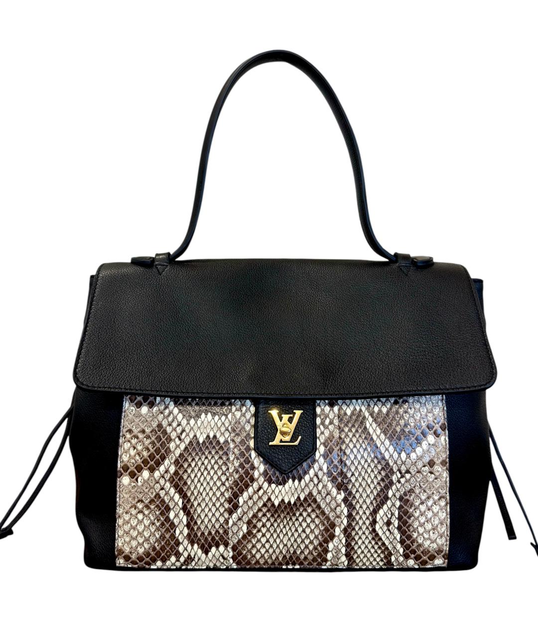 LOUIS VUITTON Черная сумка тоут из экзотической кожи, фото 1