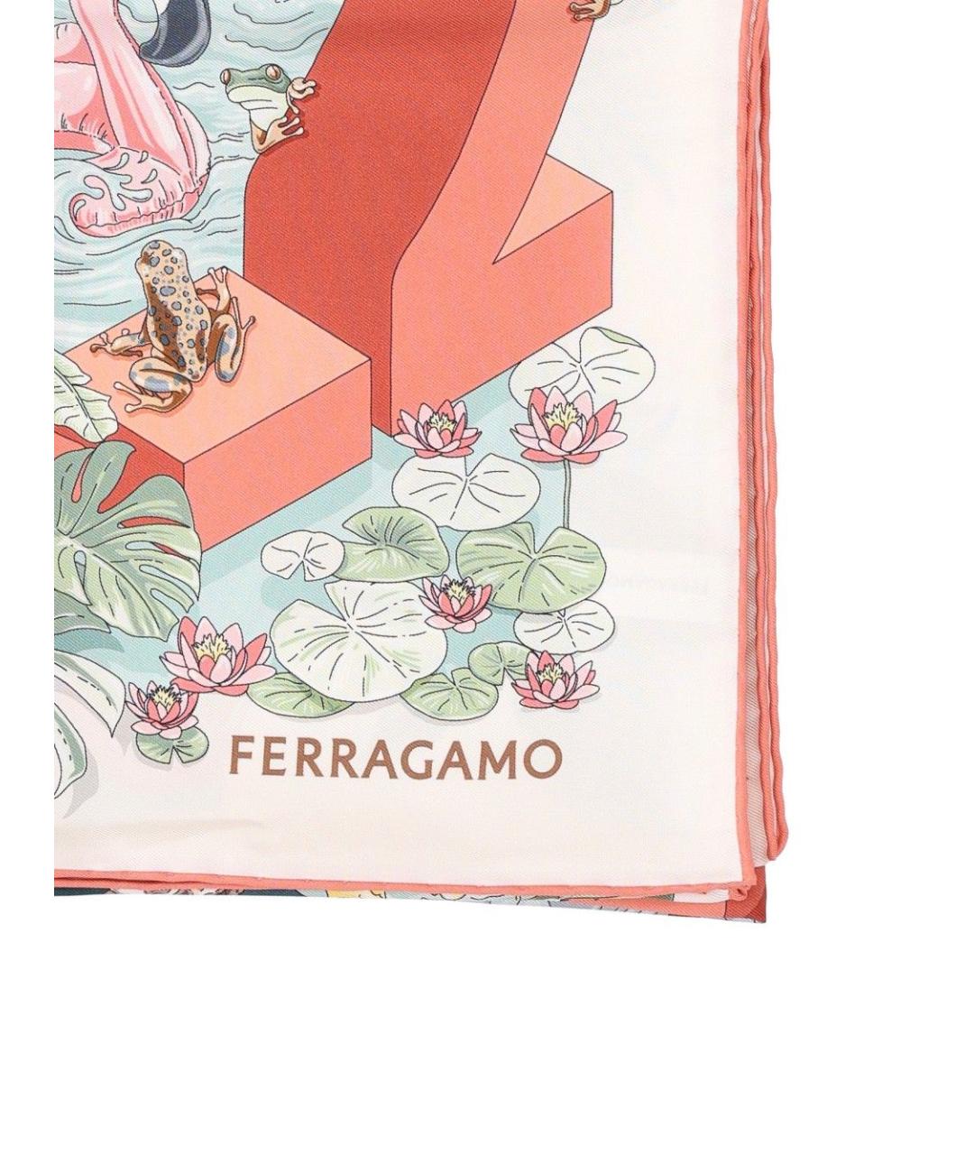 FERRAGAMO Мульти шелковый шарф, фото 2