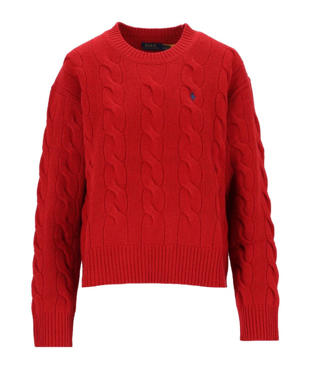 POLO RALPH LAUREN Красный шерстяной джемпер / свитер, фото 1