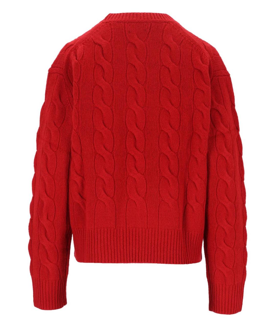 POLO RALPH LAUREN Красный шерстяной джемпер / свитер, фото 2