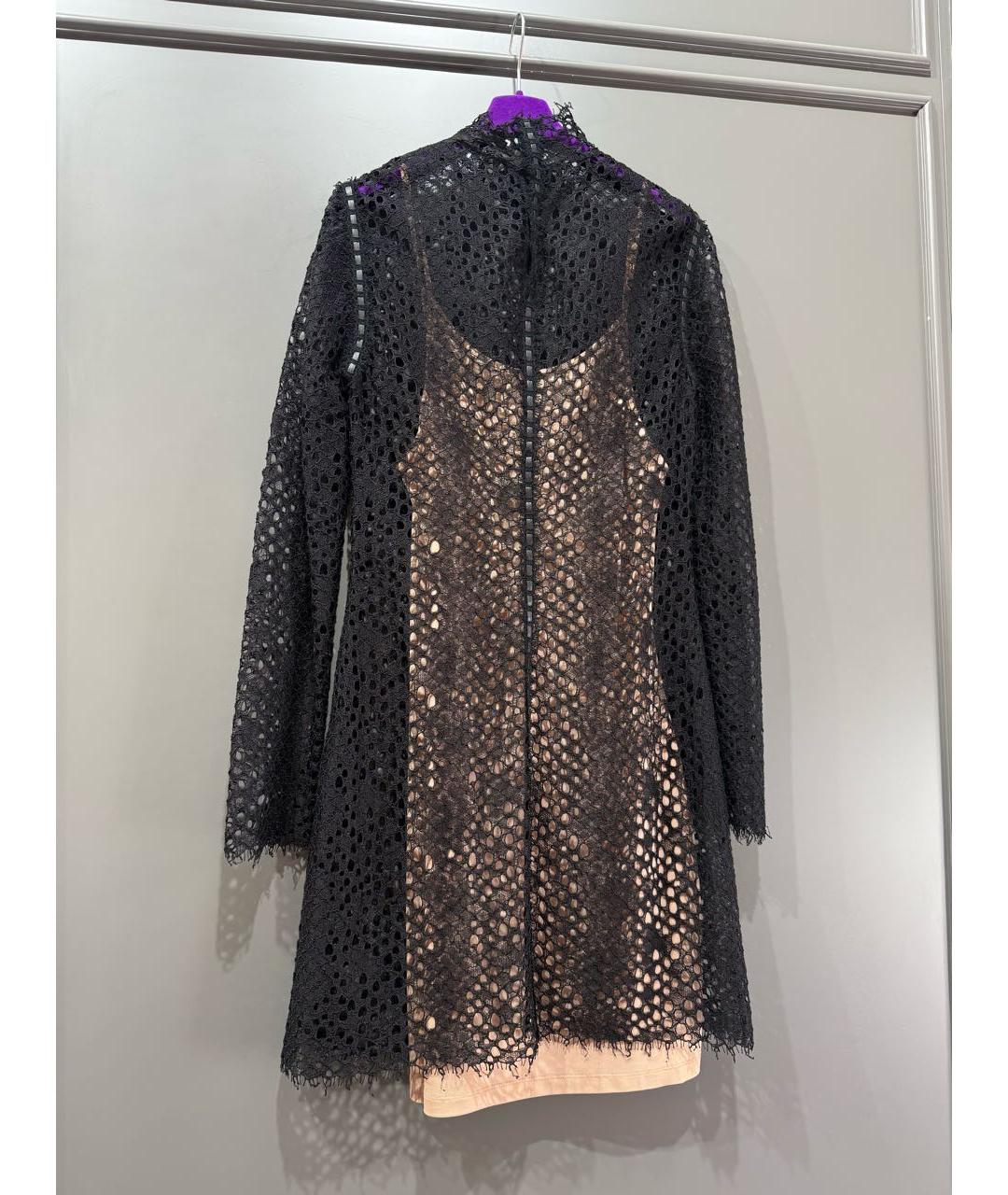 ALEXANDER WANG Черное хлопко-эластановое коктейльное платье, фото 2