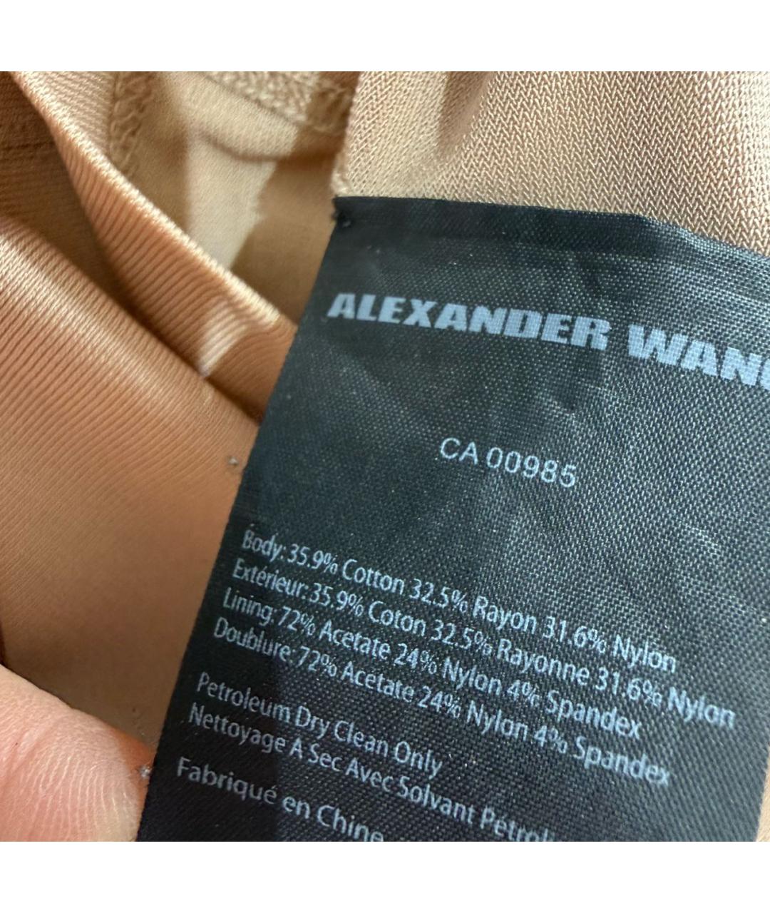 ALEXANDER WANG Черное хлопко-эластановое коктейльное платье, фото 5