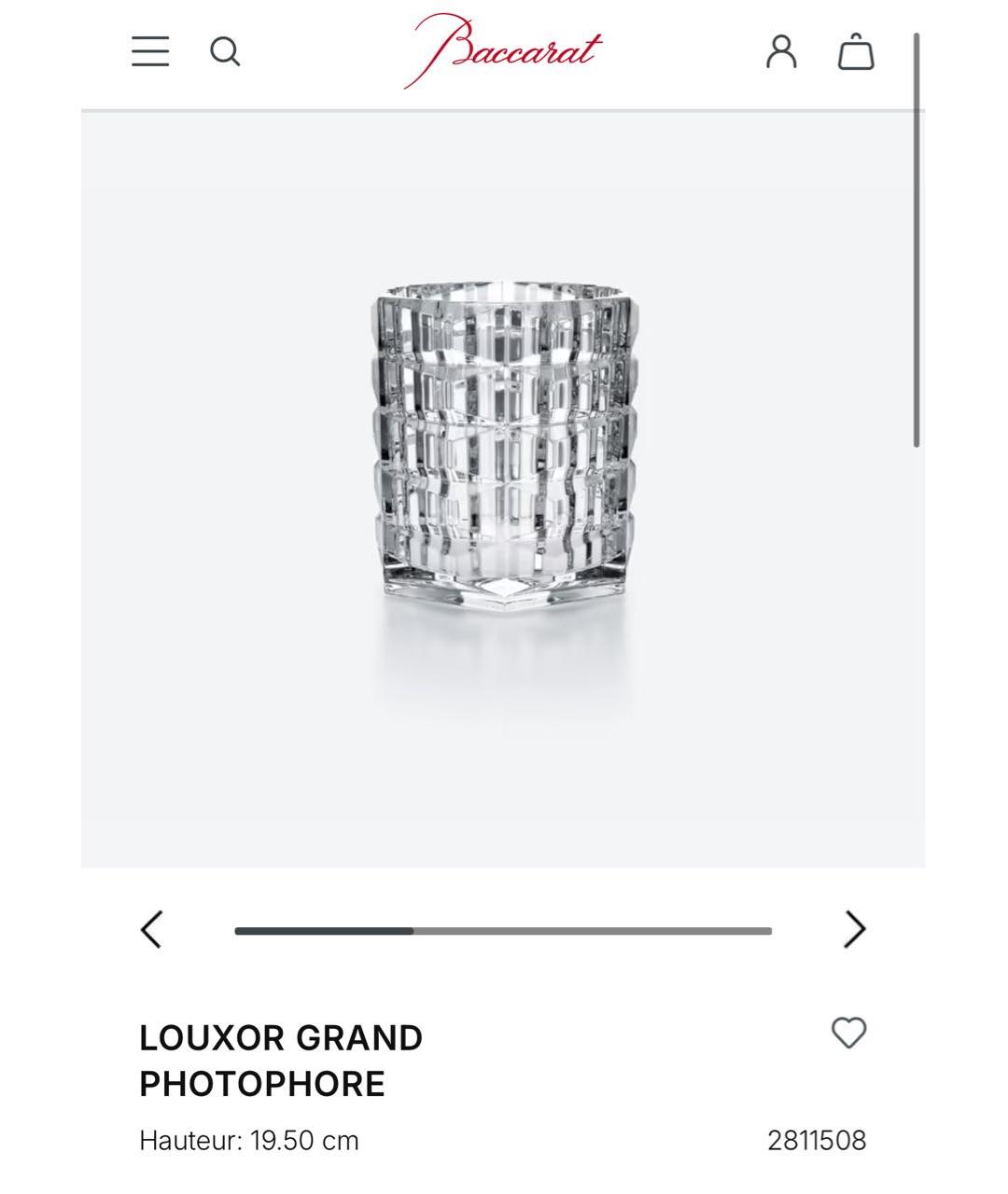 BACCARAT Прозрачный подсвечник, фото 2