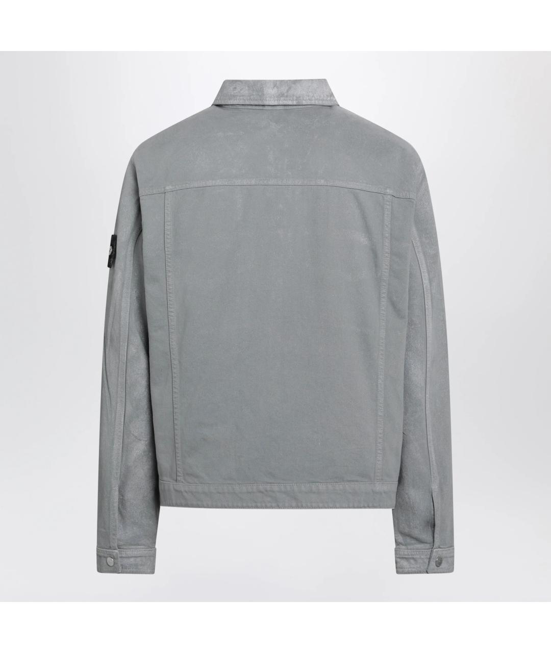 STONE ISLAND Серая деним куртка, фото 2