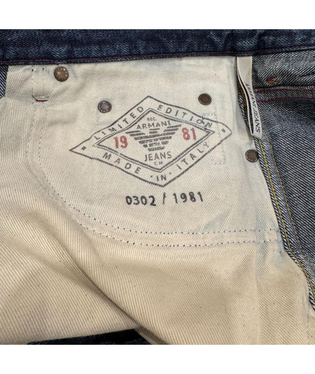 ARMANI JEANS Темно-синие хлопковые джинсы скинни, фото 6