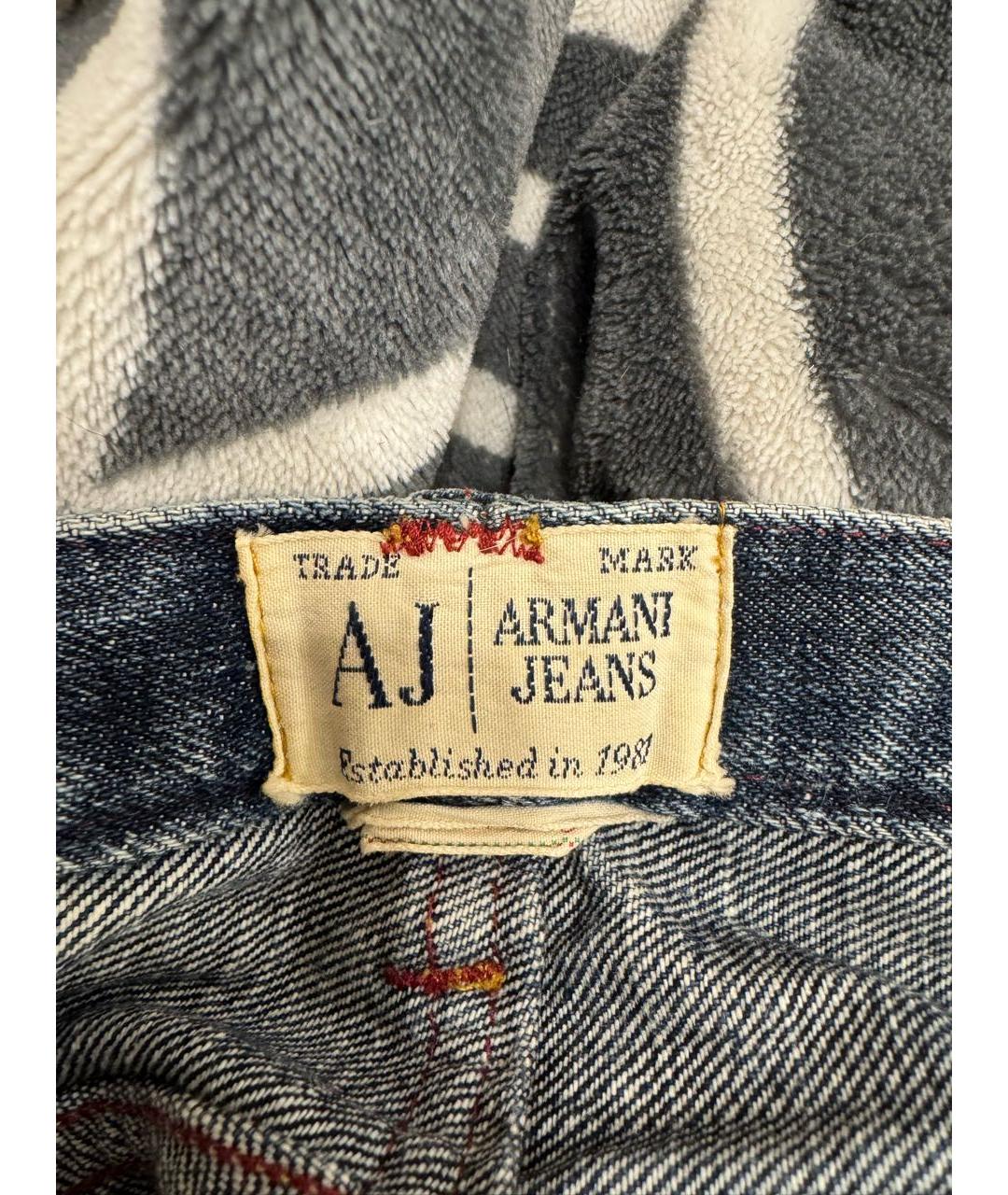 ARMANI JEANS Темно-синие хлопковые джинсы скинни, фото 7