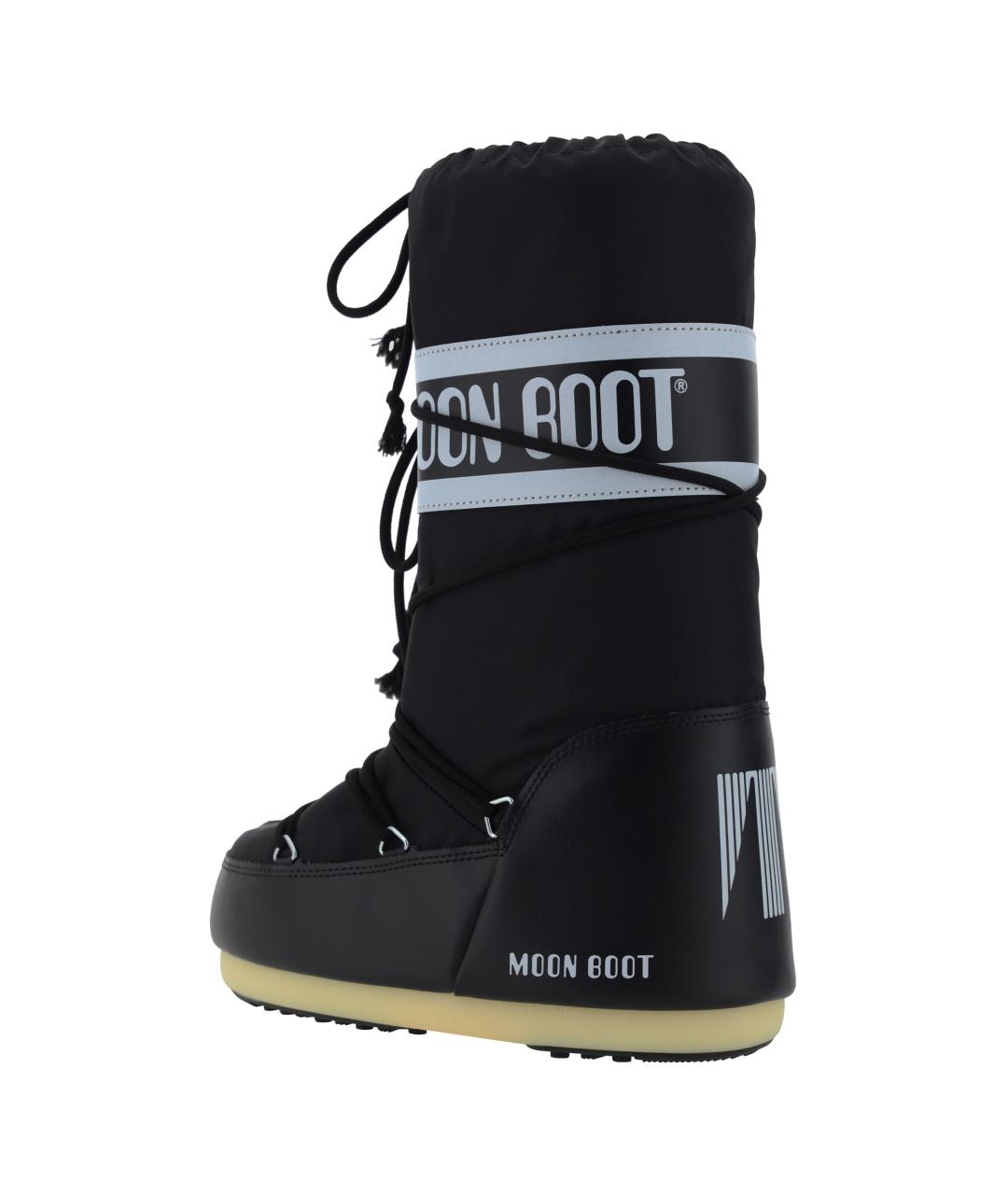MOON BOOT Черные синтетические высокие ботинки, фото 3
