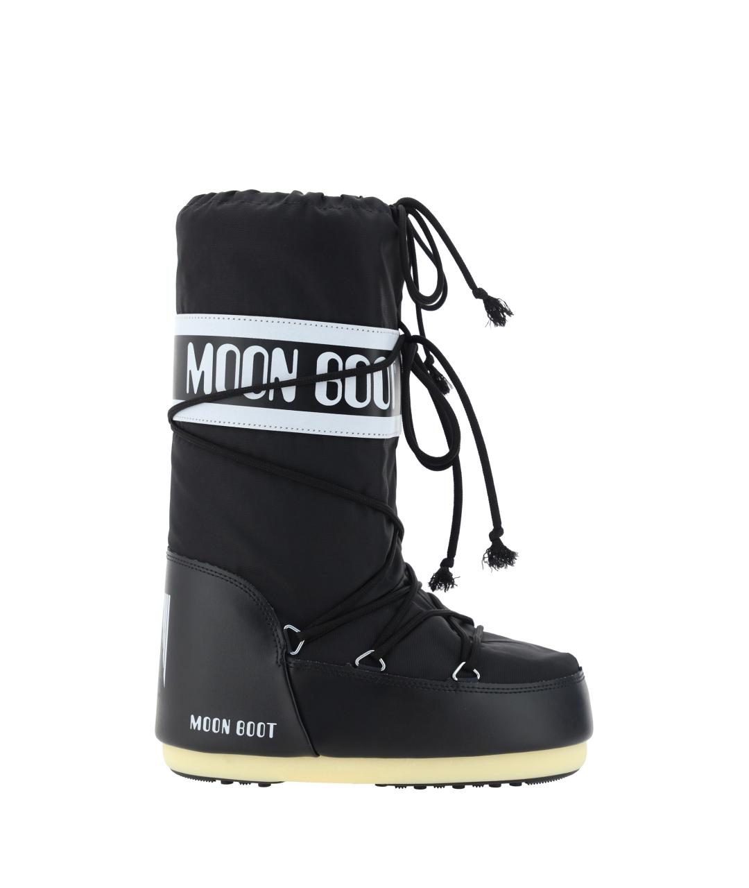 MOON BOOT Черные синтетические высокие ботинки, фото 4