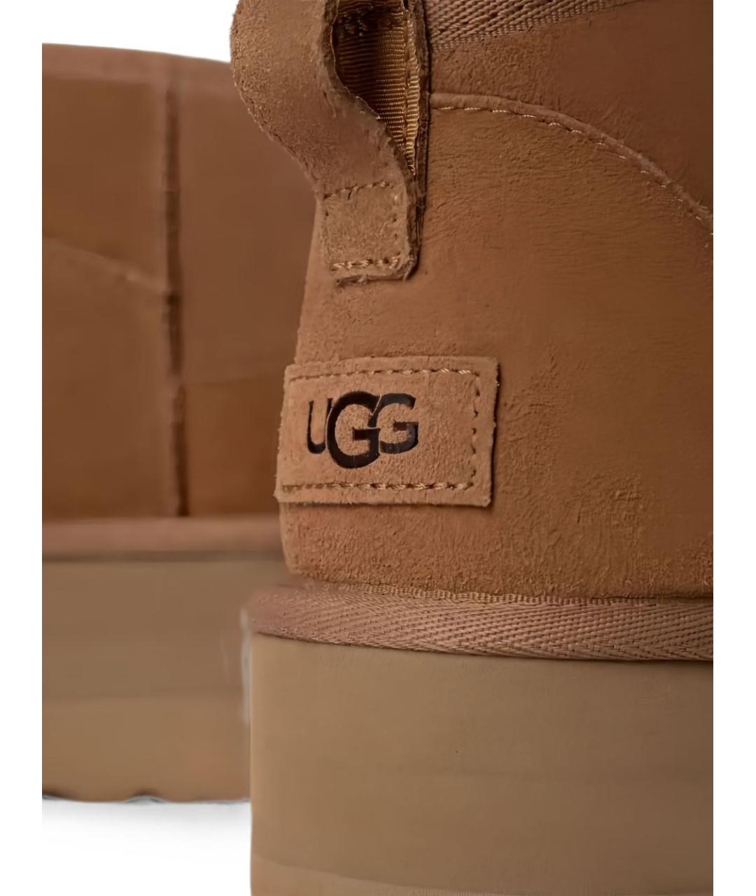 UGG Коричневые замшевые полусапоги, фото 5