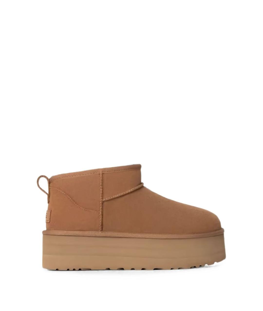 UGG Коричневые замшевые полусапоги, фото 6