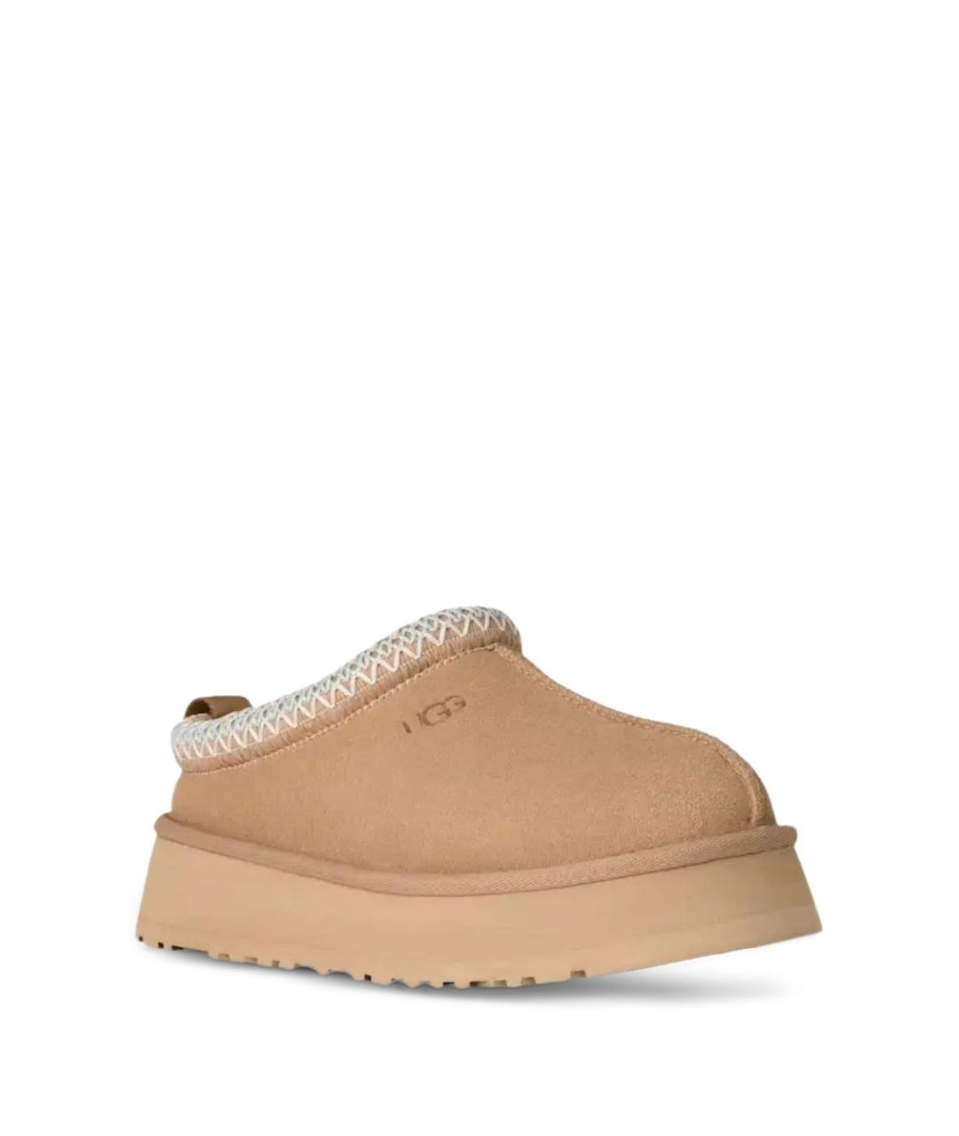 UGG Бежевые замшевые сабо, фото 4