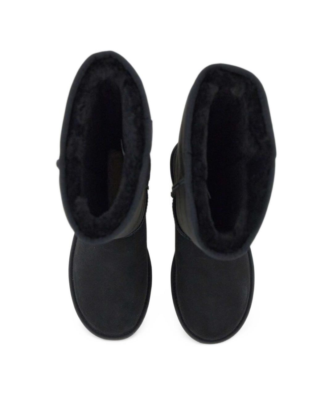 UGG Черные нубуковые сапоги, фото 2