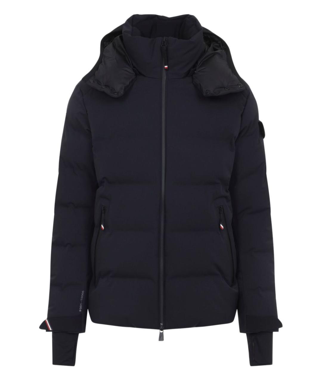 MONCLER GRENOBLE Темно-синий полиэстеровый пуховик, фото 5