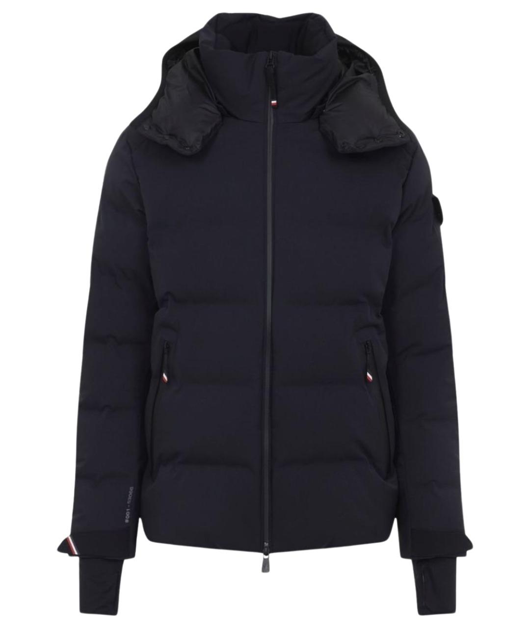 MONCLER GRENOBLE Темно-синий полиэстеровый пуховик, фото 1