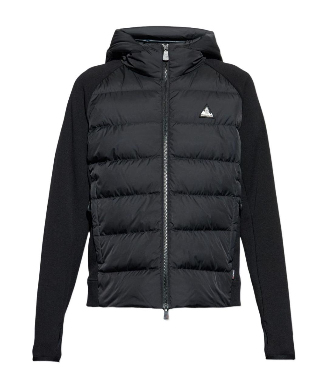 MONCLER GRENOBLE Черный полиэстеровый кардиган, фото 1