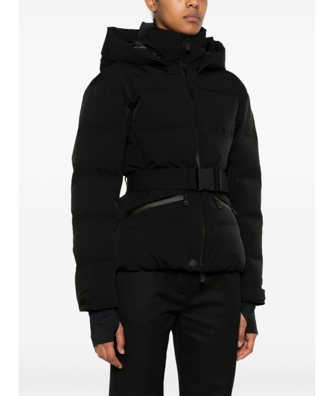 MONCLER GRENOBLE Черная полиэстеровая куртка, фото 4