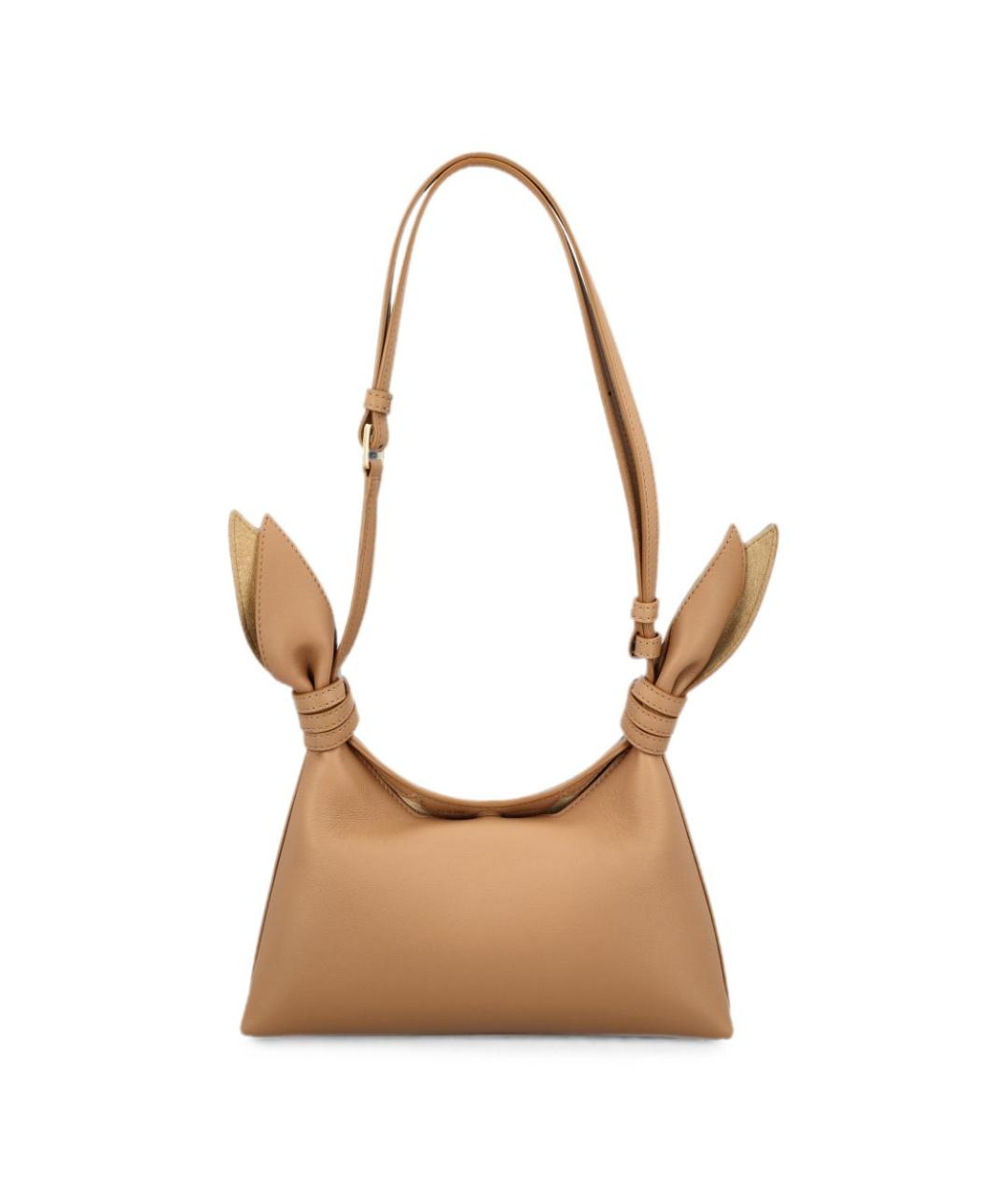 LOEWE Коричневая кожаная сумка через плечо, фото 3