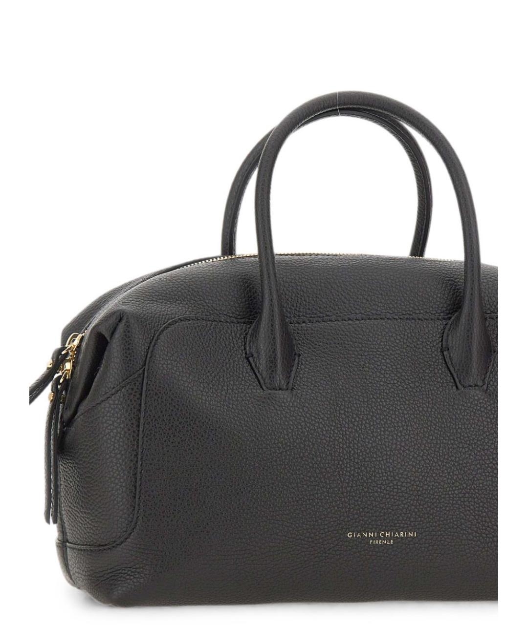 Gianni Chiarini Черная кожаная сумка тоут, фото 5